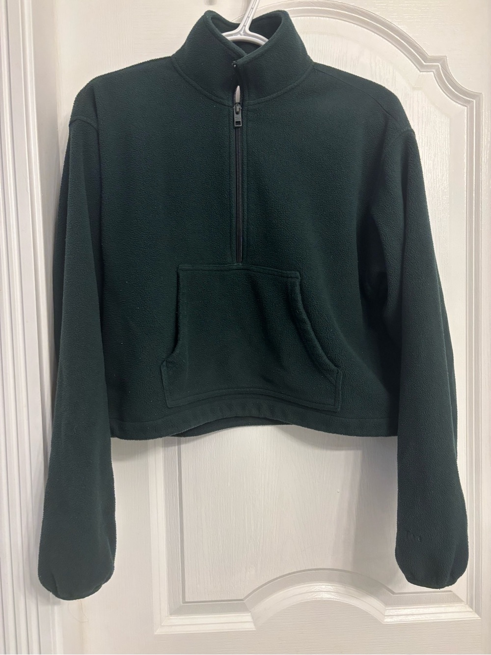 TNA scarab/ Dark Green Half-Zip Fleece Pullover
